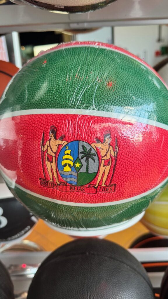 Suriname basketball by special balls