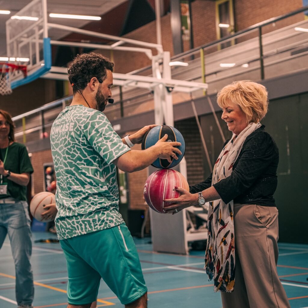 Showcase basketball met wethouder Tiel